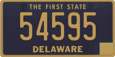 DE license plate 54595