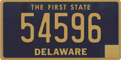 DE license plate 54596