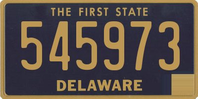 DE license plate 545973