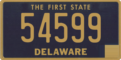 DE license plate 54599