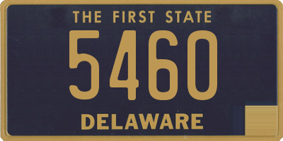 DE license plate 5460