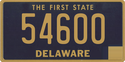 DE license plate 54600