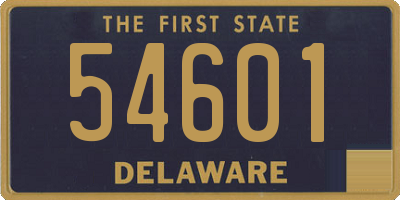 DE license plate 54601