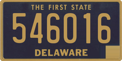 DE license plate 546016