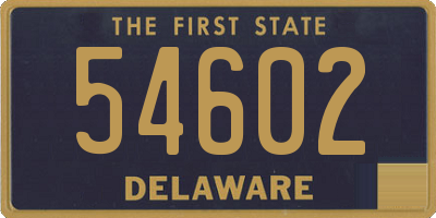 DE license plate 54602