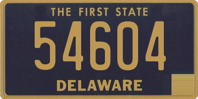 DE license plate 54604