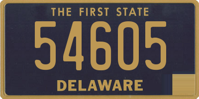 DE license plate 54605