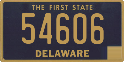 DE license plate 54606