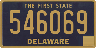 DE license plate 546069