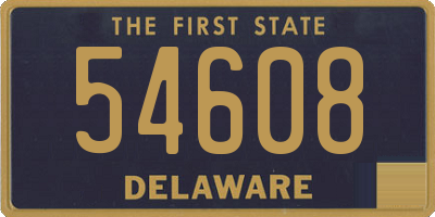 DE license plate 54608