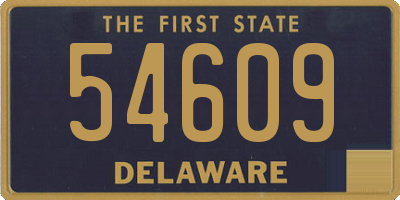 DE license plate 54609