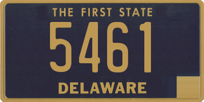 DE license plate 5461