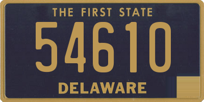 DE license plate 54610