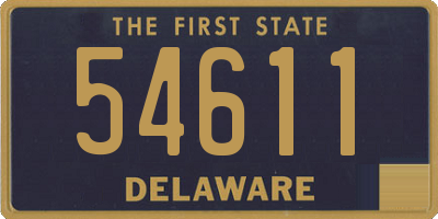 DE license plate 54611