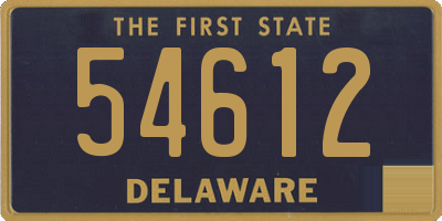 DE license plate 54612