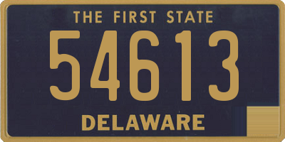 DE license plate 54613