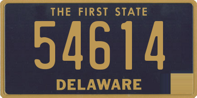 DE license plate 54614