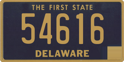 DE license plate 54616