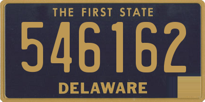 DE license plate 546162