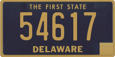 DE license plate 54617