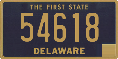 DE license plate 54618