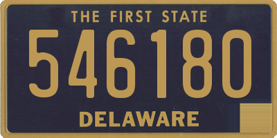 DE license plate 546180