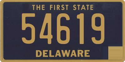 DE license plate 54619