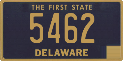 DE license plate 5462