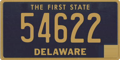 DE license plate 54622