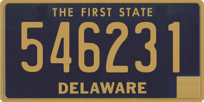 DE license plate 546231