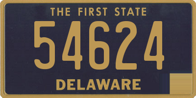 DE license plate 54624