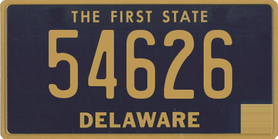 DE license plate 54626