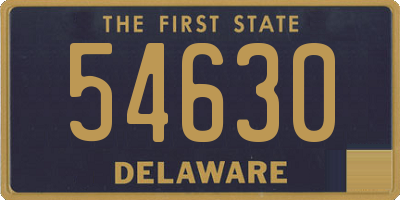 DE license plate 54630