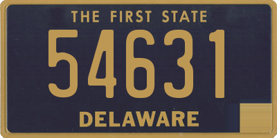 DE license plate 54631