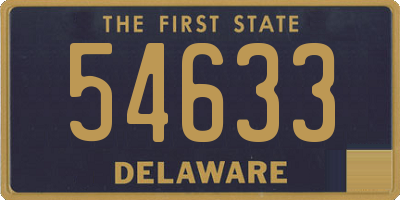 DE license plate 54633