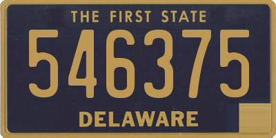 DE license plate 546375