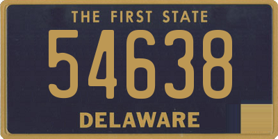 DE license plate 54638