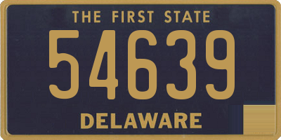 DE license plate 54639