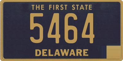 DE license plate 5464