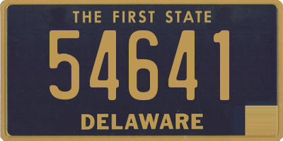 DE license plate 54641