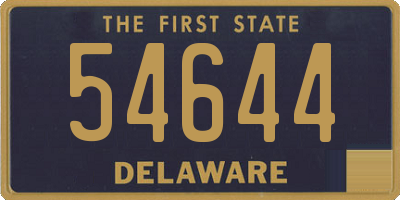 DE license plate 54644