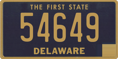 DE license plate 54649