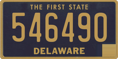 DE license plate 546490