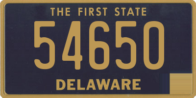 DE license plate 54650