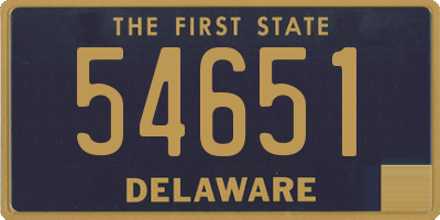 DE license plate 54651