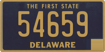 DE license plate 54659