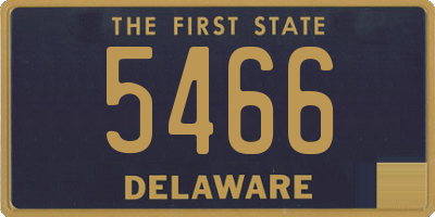 DE license plate 5466