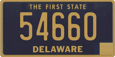 DE license plate 54660