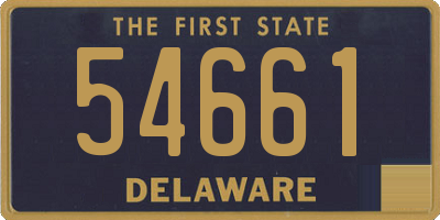 DE license plate 54661