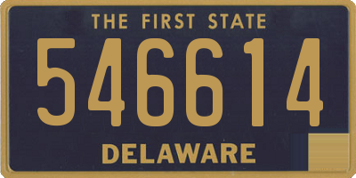DE license plate 546614